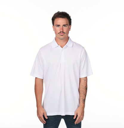 AFTON performance polo in White