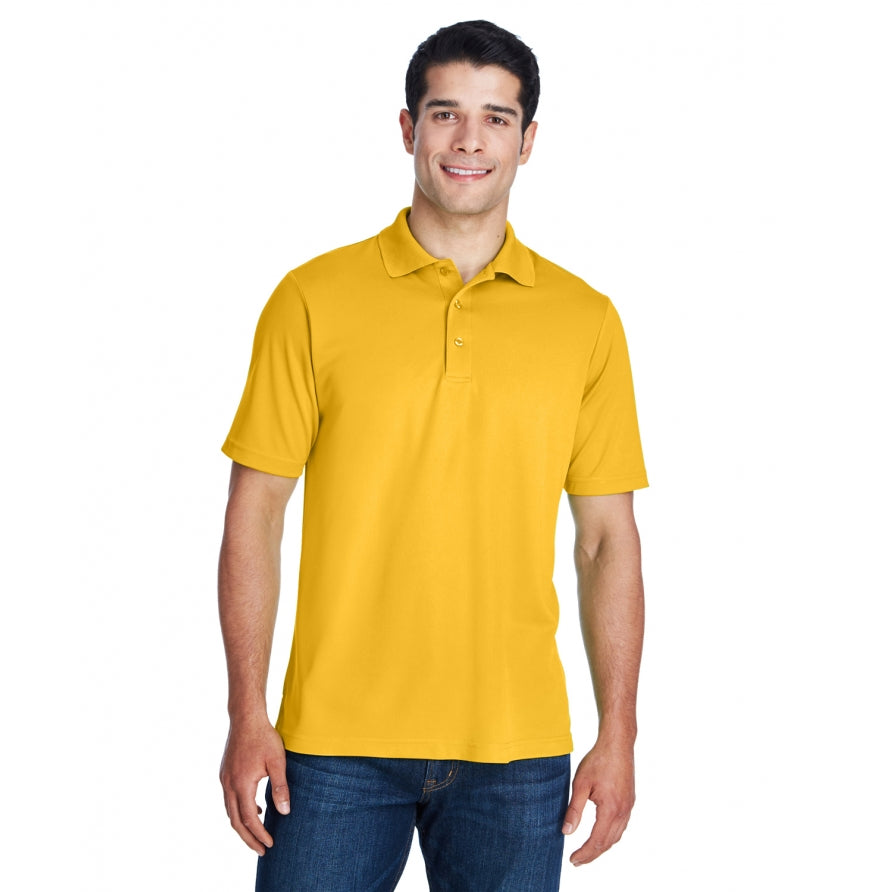 AFTON performance polo in Campus Gold