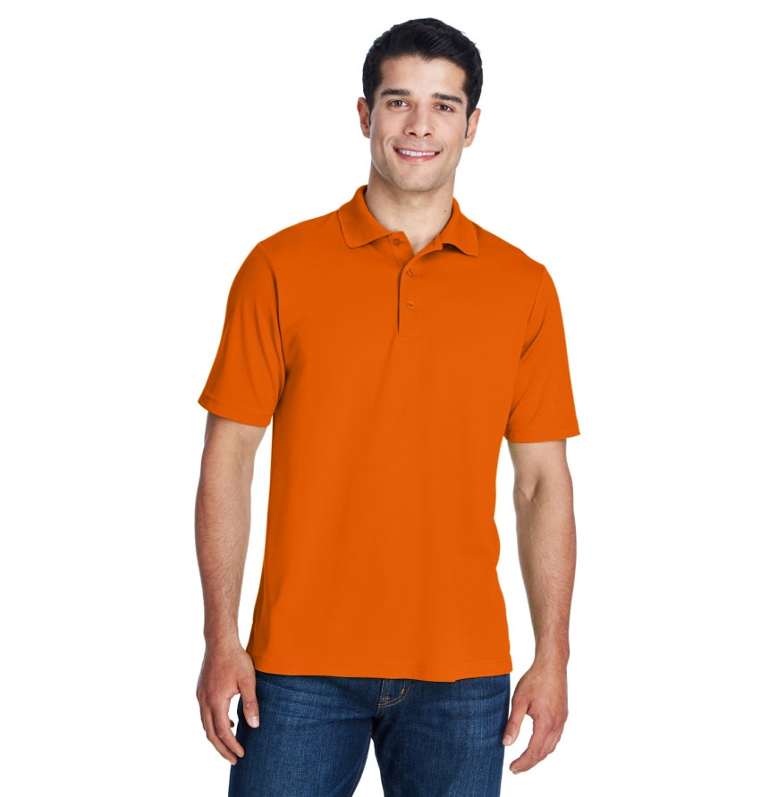 AFTON performance polo in Campus Orange