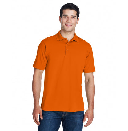 AFTON performance polo in Campus Orange