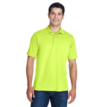 AFTON performance polo in Safety Yellow
