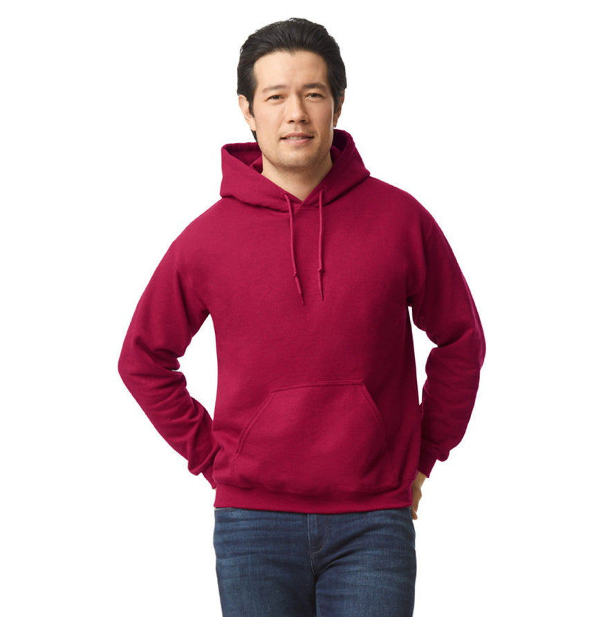 Gildan G185 hoodie in ANTIQ CHERRY RED