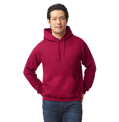Gildan G185 hoodie in ANTIQ CHERRY RED