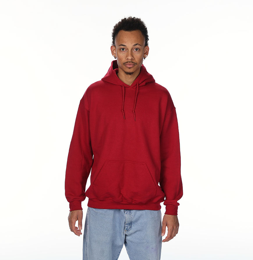 Gildan G185 hoodie in CARDINAL RED