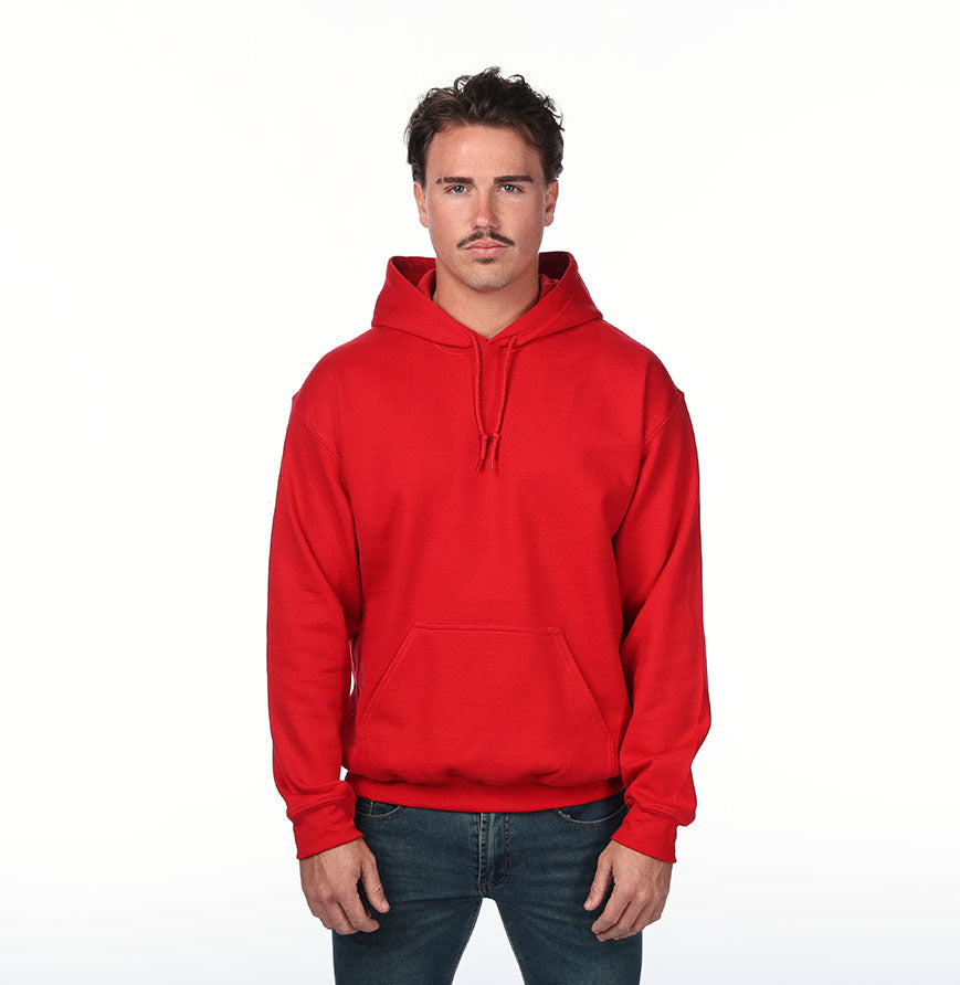 Gildan G185 hoodie in CHERRY RED