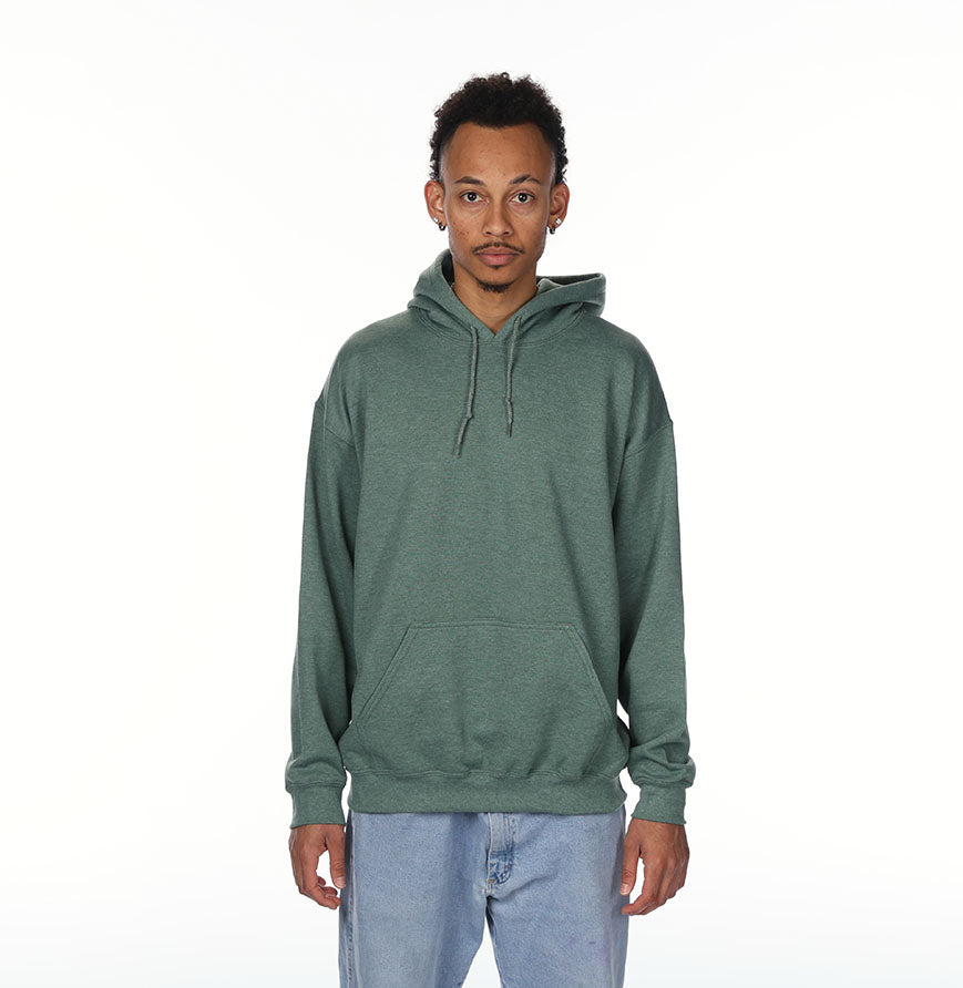 Gildan G185 hoodie in HTH SP DRK GREEN