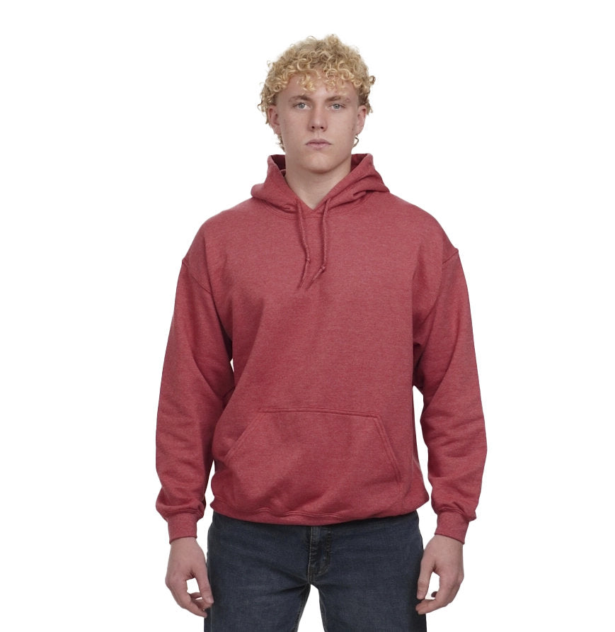 Gildan G185 hoodie in HTH SPT SCRLT RD