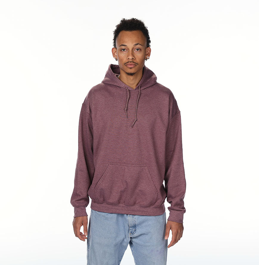 Gildan G185 hoodie in HT SP DRK MAROON
