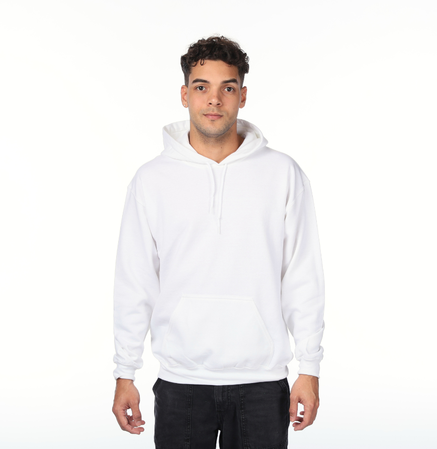 Gildan G185 hoodie in WHITE