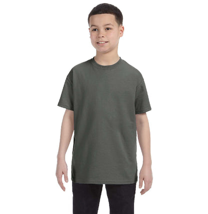 Gildan G500B youth t-shirt in Military Green