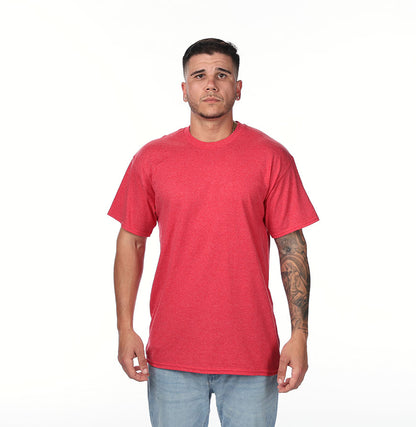 Gildan G500 t-shirt in Heather Red