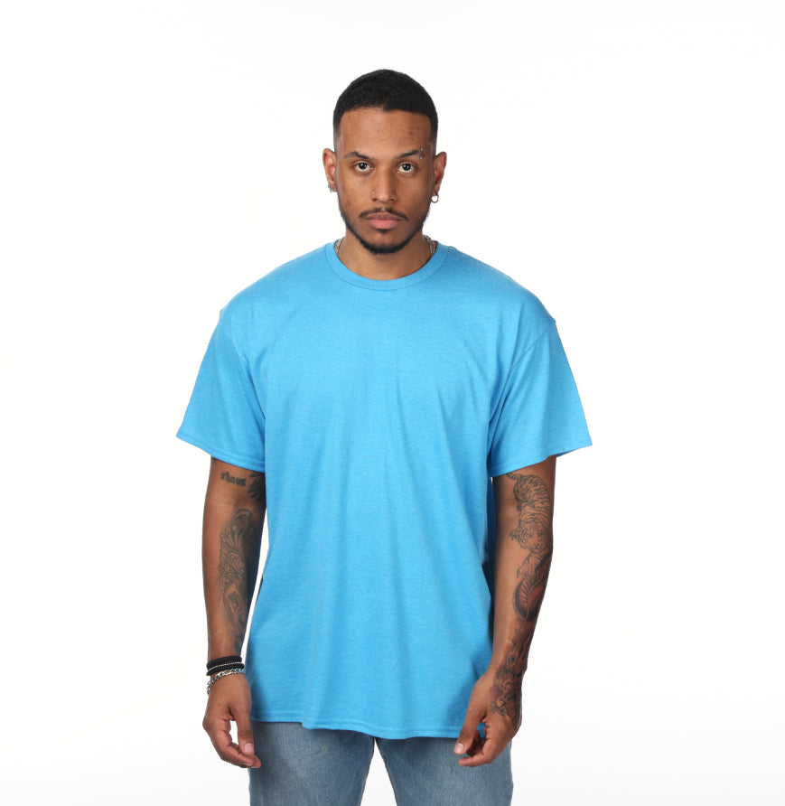 Gildan G500 t-shirt in Heather Sapphire