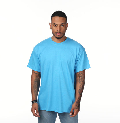 Gildan G500 t-shirt in Heather Sapphire
