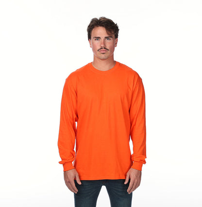Gildan G540 long-sleeve t-shirt in Orange