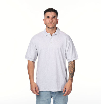 Gildan G880 polo in Ash Grey
