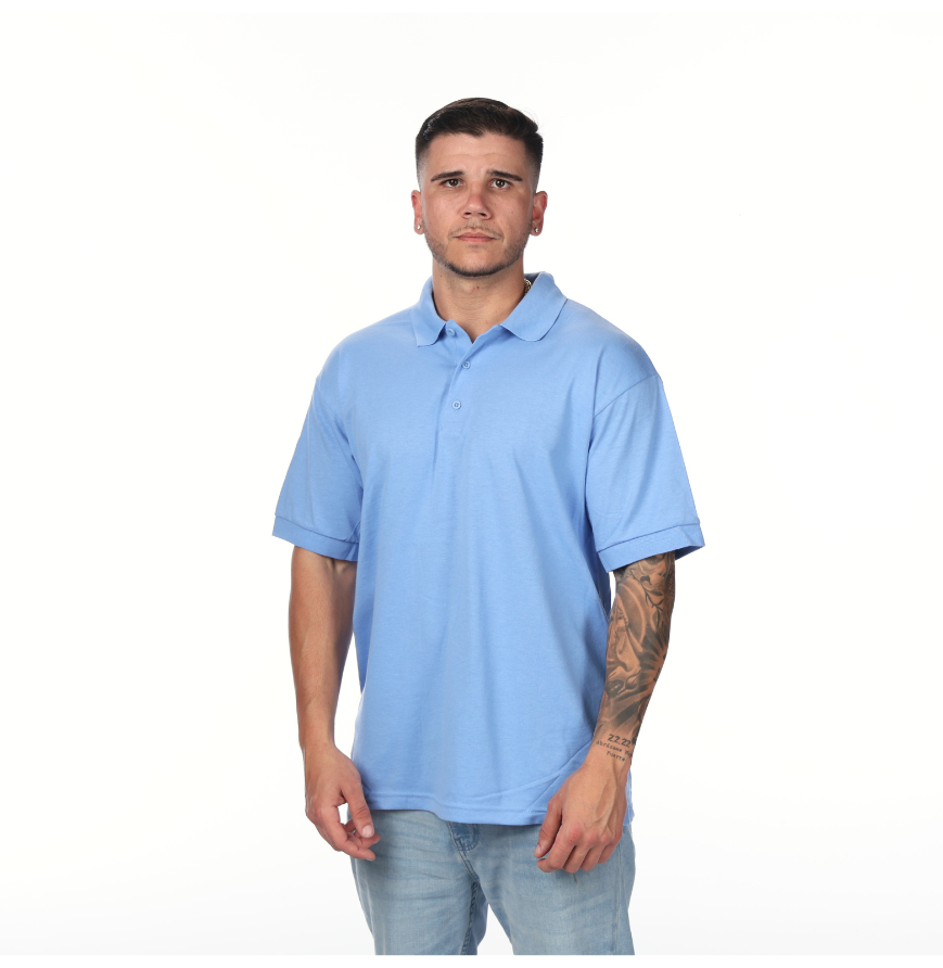 Gildan G880 polo in Carolina Blue