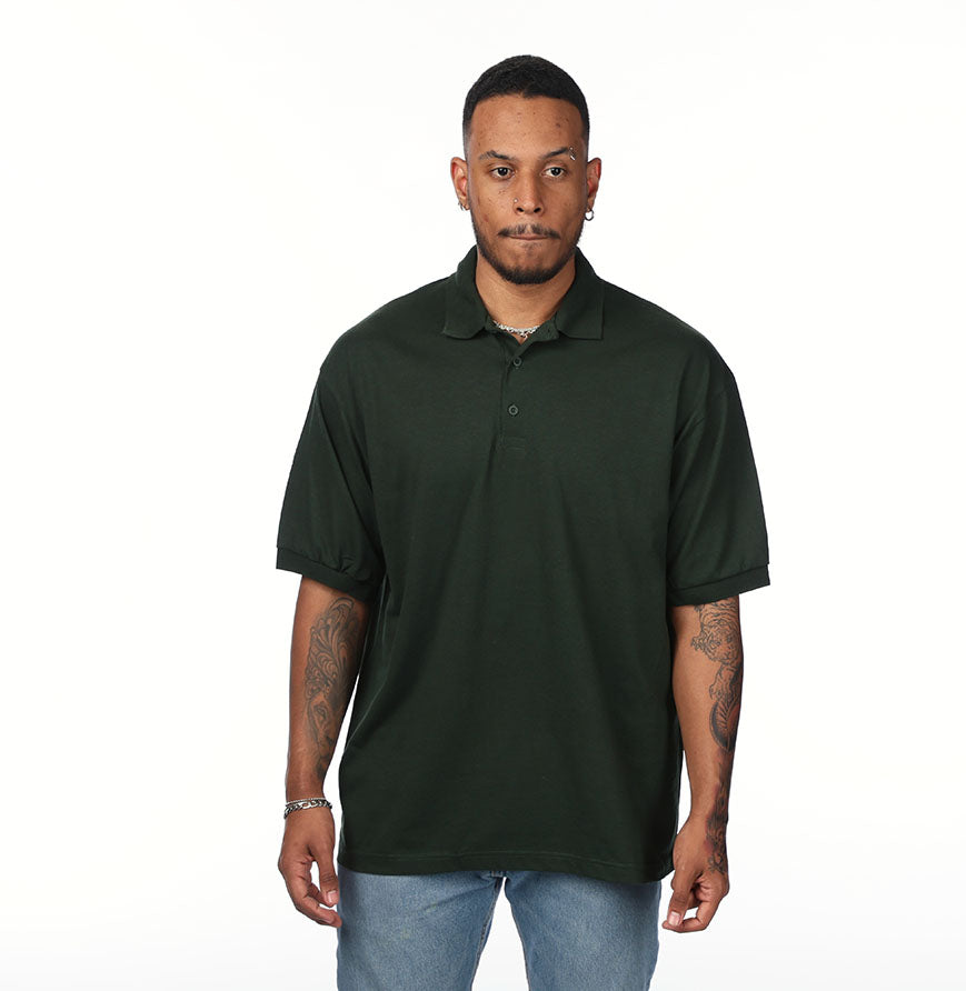 Gildan G880 polo in Forest Green