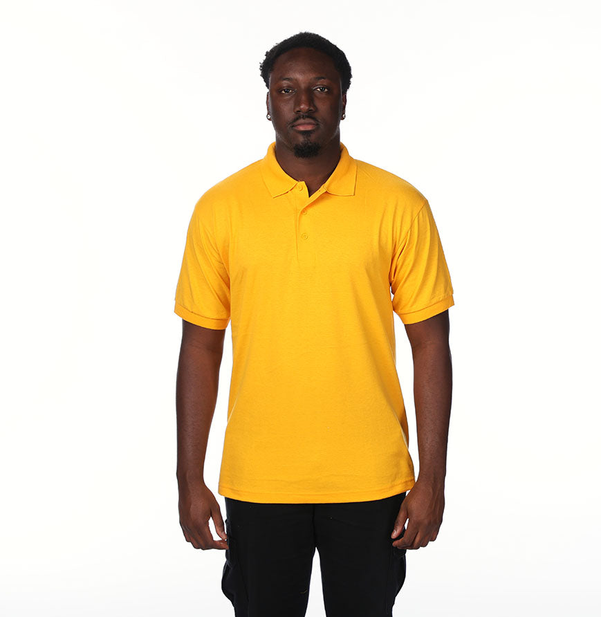 Gildan G880 polo in Gold