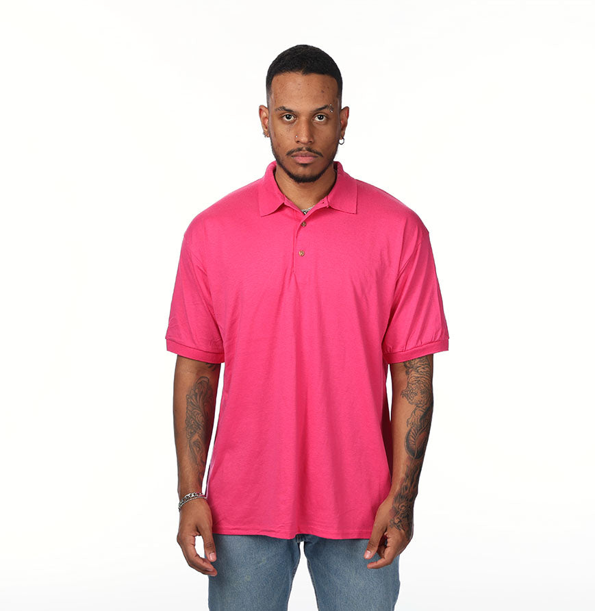 Gildan G880 polo in Heliconia