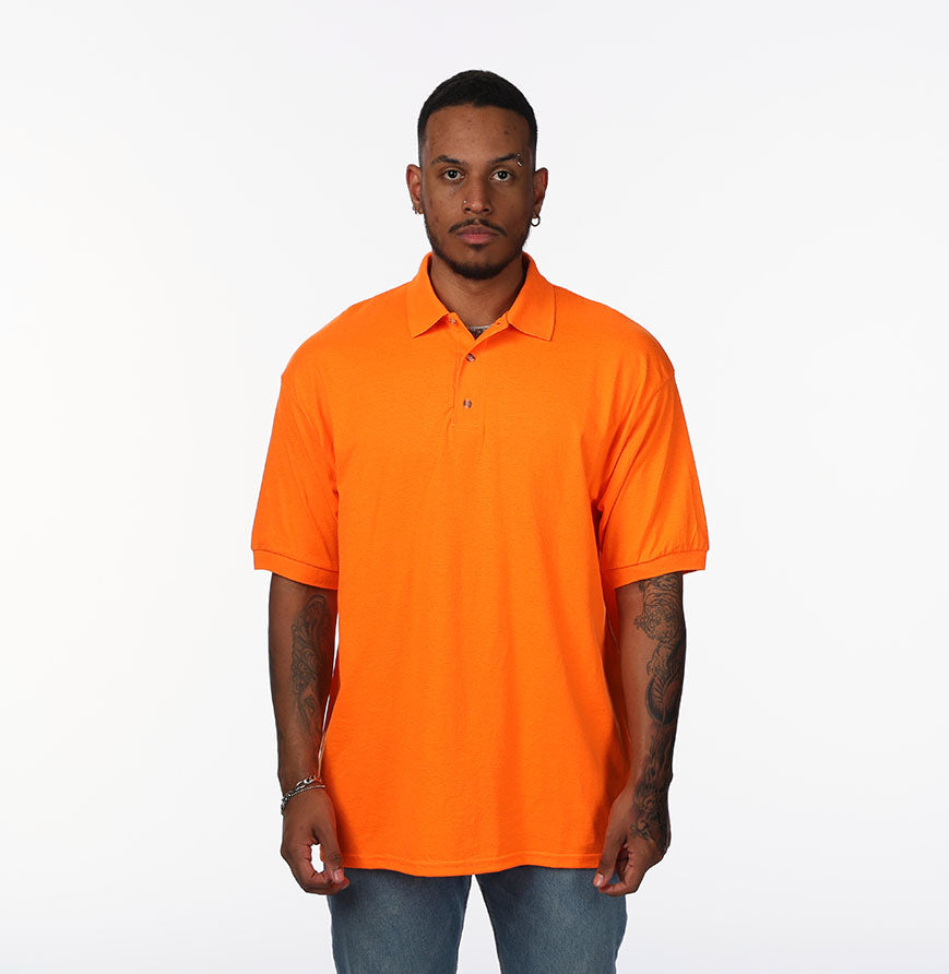 Gildan G880 polo in Safety Orange