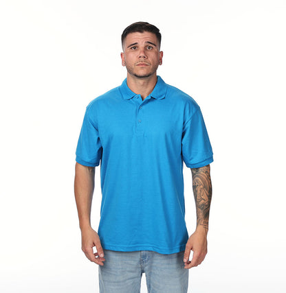 Gildan G880 polo in Sapphire