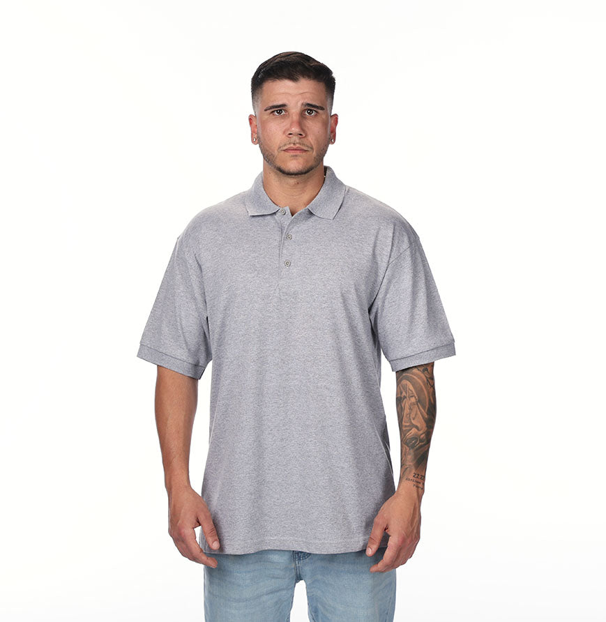 Gildan G880 polo in Sport Grey