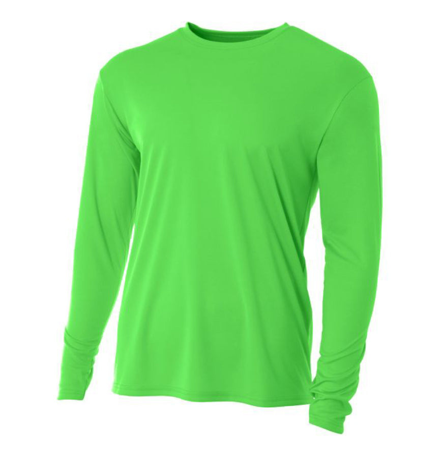 A4 cooling long-sleeve in Safety Green