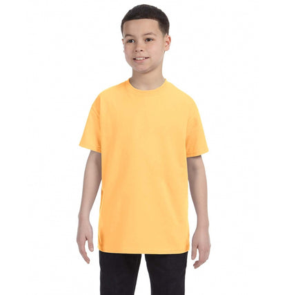 Gildan G500B youth t-shirt in Yellow Haze