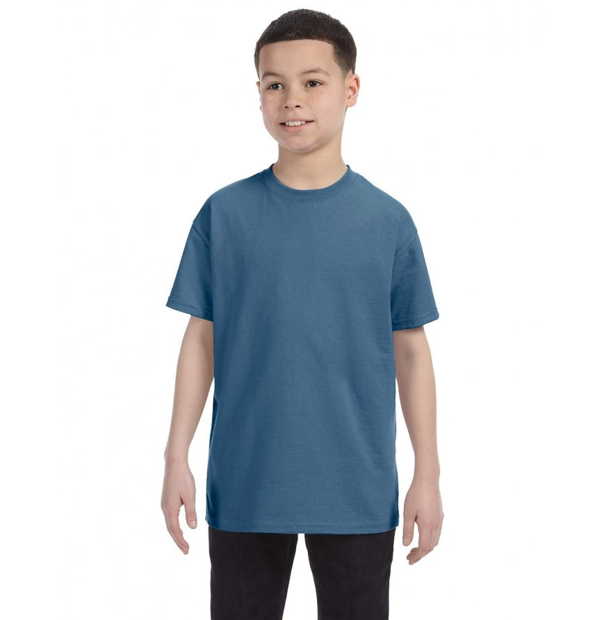 Gildan G500B youth t-shirt in Indigo Blue