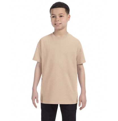 Gildan G500B youth t-shirt in Sand