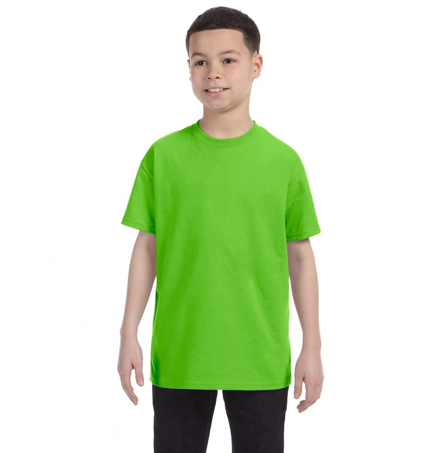 Gildan G500B youth t-shirt in Lime