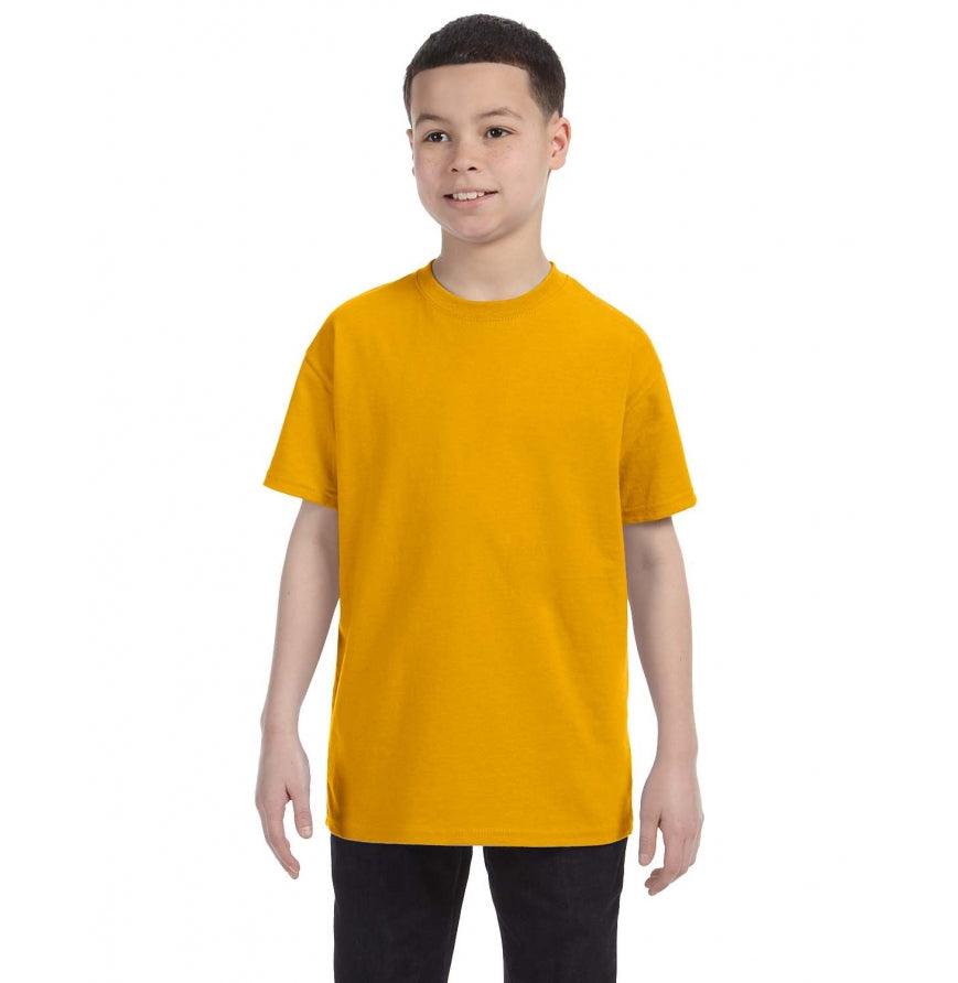 Gildan G500B youth t-shirt in Gold