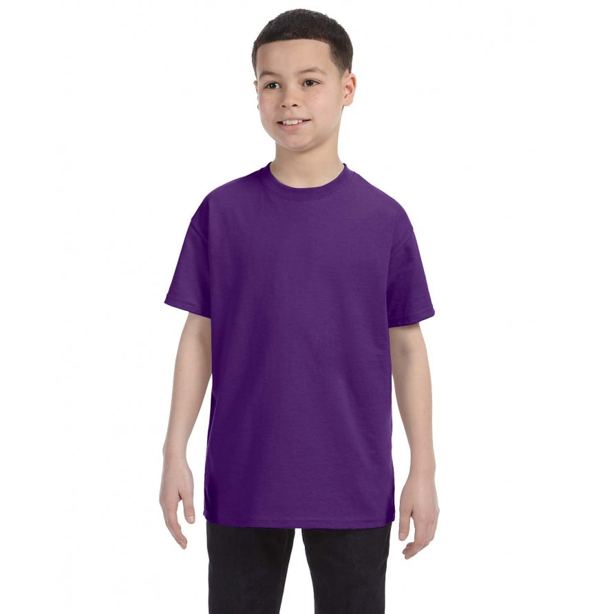 Gildan G500B youth t-shirt in Purple