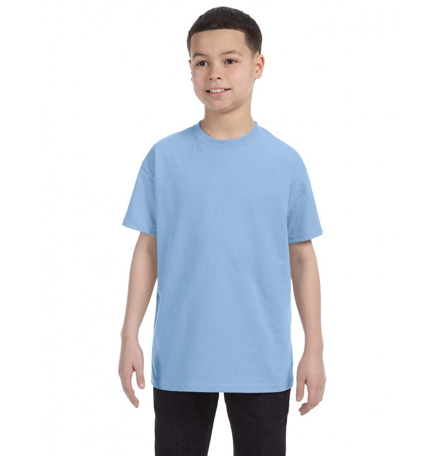 Gildan G500B youth t-shirt in Light Blue