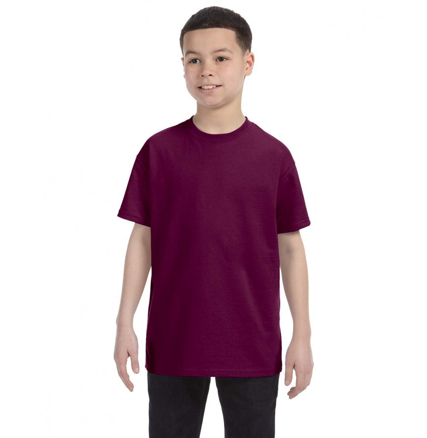 Gildan G500B youth t-shirt in Maroon