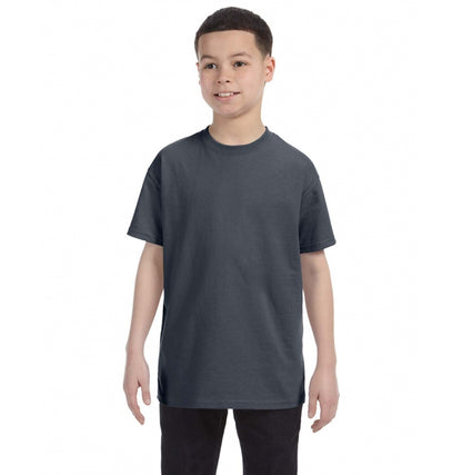 Gildan G500B youth t-shirt in Dark Heather