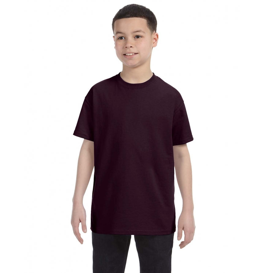 Gildan G500B youth t-shirt in Dark Chocolate