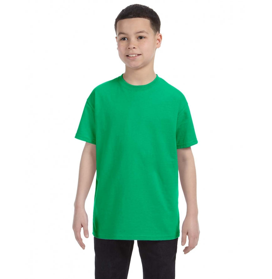 Gildan G500B youth t-shirt in Irish Green
