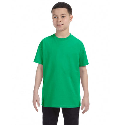 Gildan G500B youth t-shirt in Irish Green