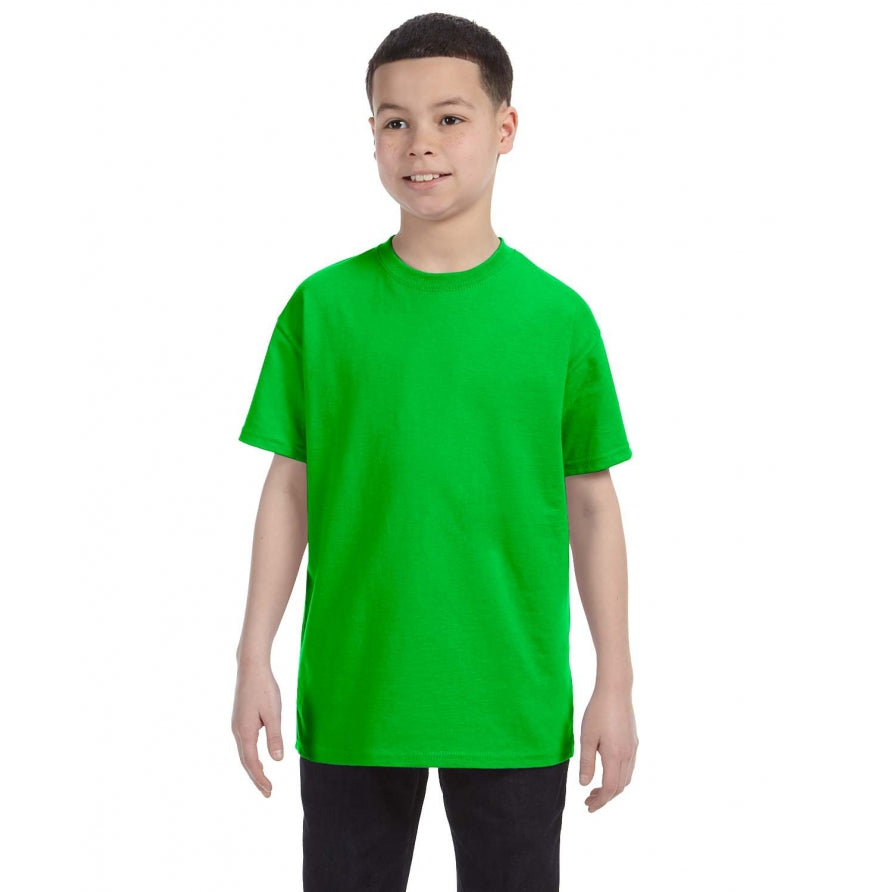 Gildan G500B youth t-shirt in Electric Green