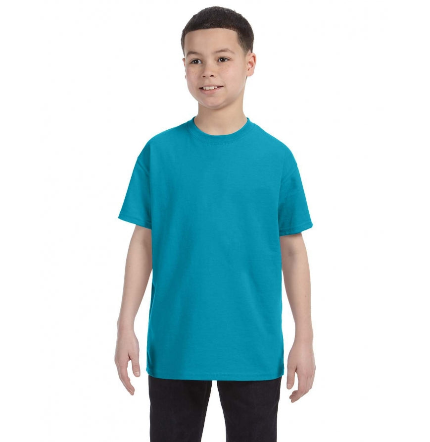 Gildan G500B youth t-shirt in Tropical Blue