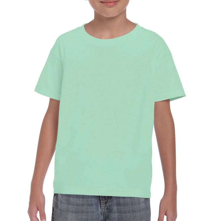 Gildan G500B youth t-shirt in Mint Green
