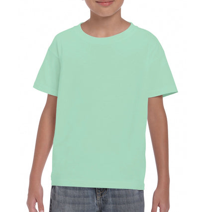 Gildan G500B youth t-shirt in Mint Green