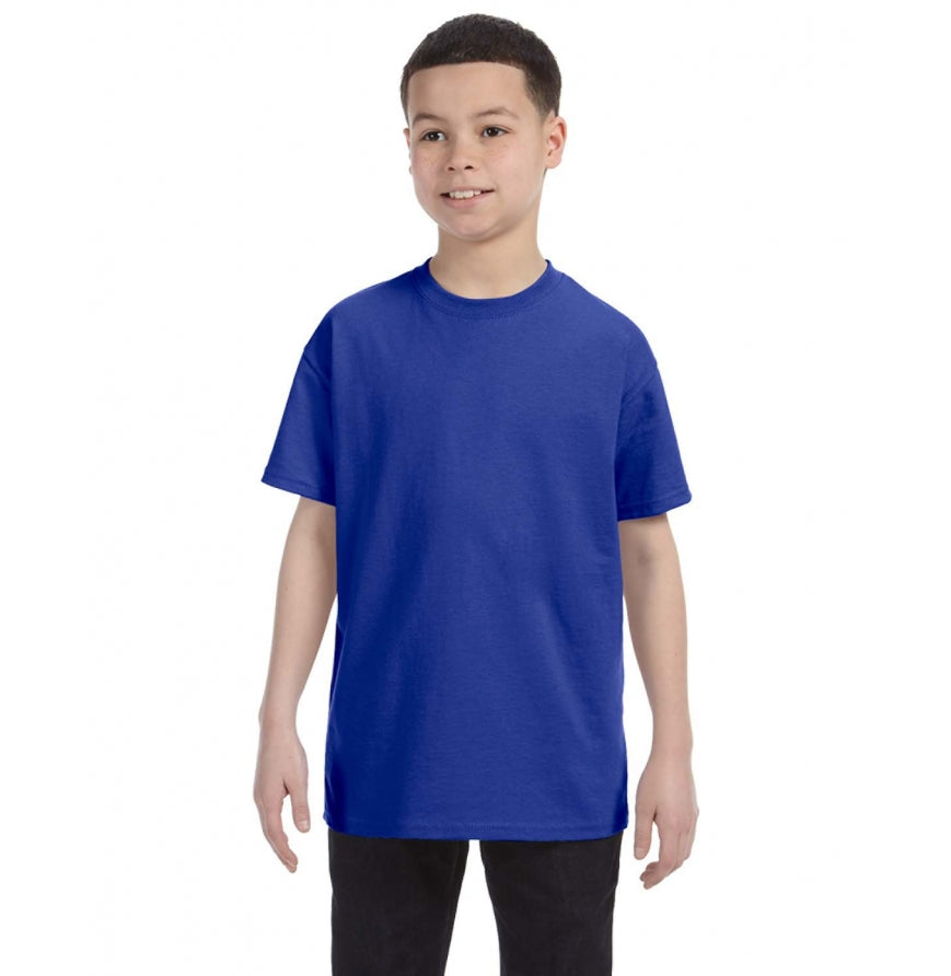 Gildan G500B youth t-shirt in Cobalt