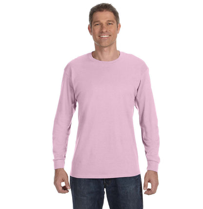 Gildan G540 long-sleeve t-shirt in Light Pink