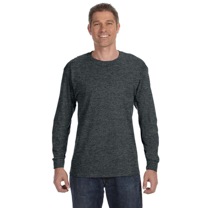Gildan G540 long-sleeve t-shirt in Dark Heather