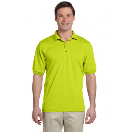 Gildan G880 polo in Safety Green