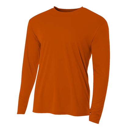 A4 cooling long-sleeve in BURNT ORANGE