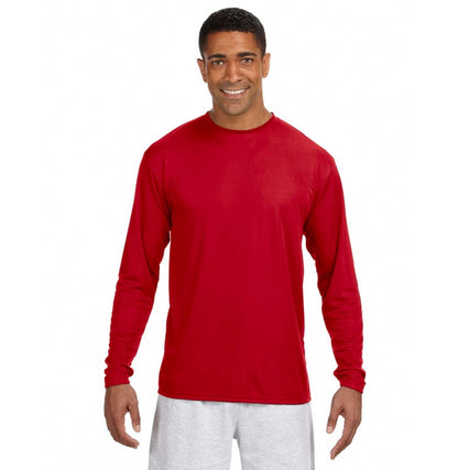 A4 cooling long-sleeve in Scarlet