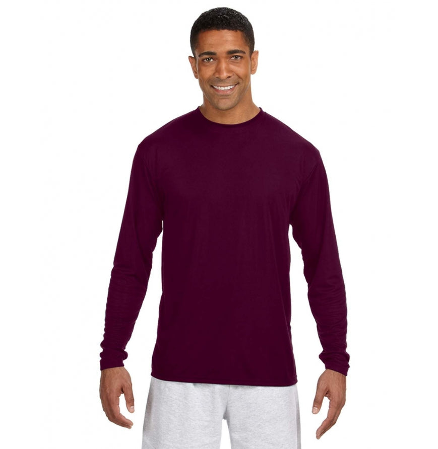 A4 cooling long-sleeve in Maroon